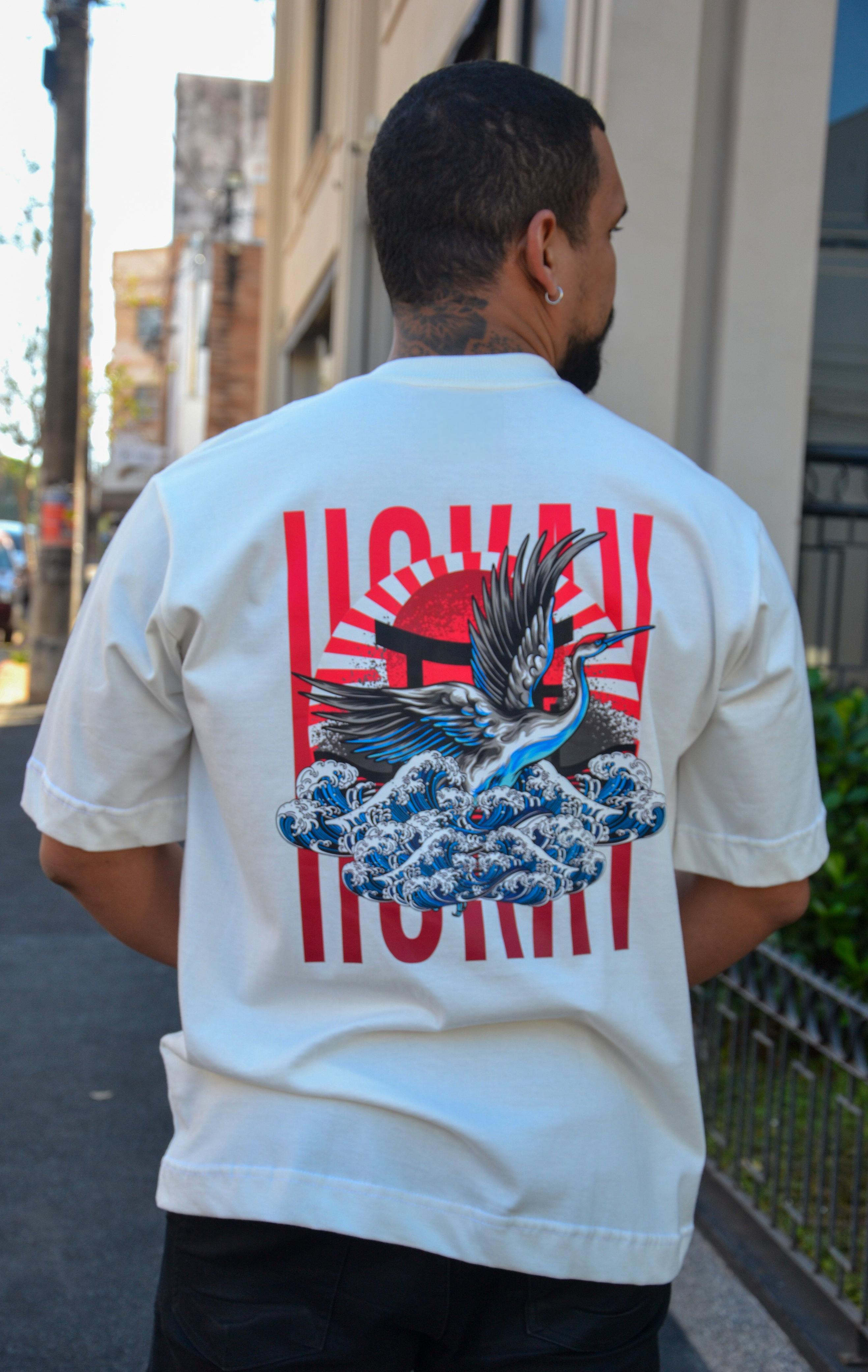 Camiseta Oversized Heavy Hokay Garça