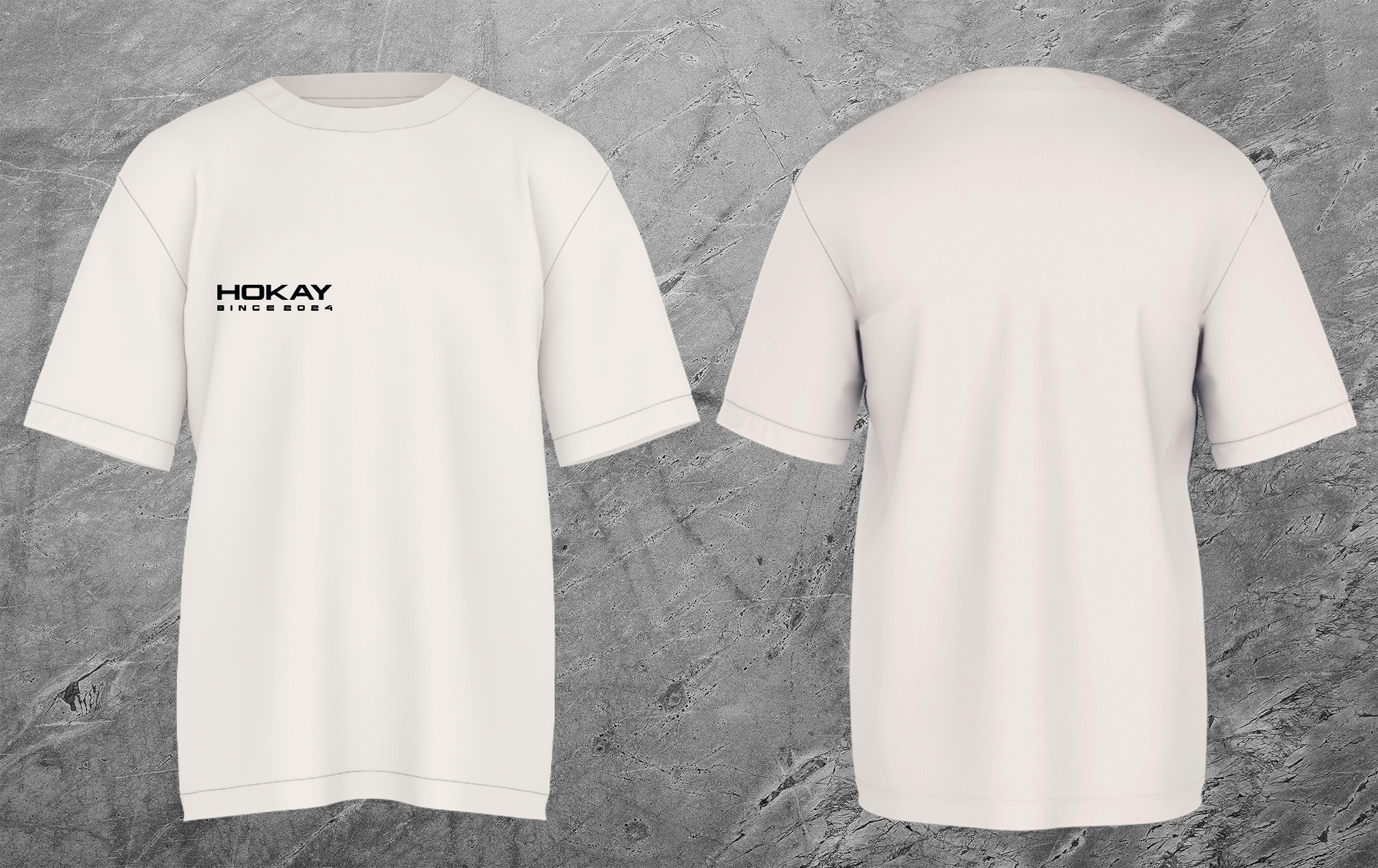 Camiseta Oversized Heavy Hokay Básica Logo Peito