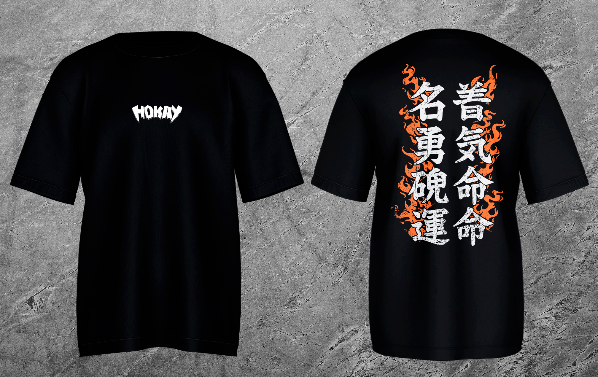 Camiseta Hokay "EM CHAMAS"